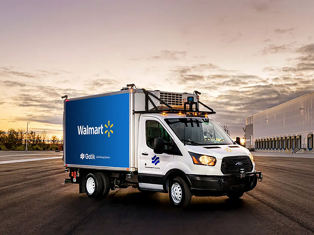 Amerikaanse supermarkten testen zelfrijdende vrachtbusjes Walmart Gatik IoT